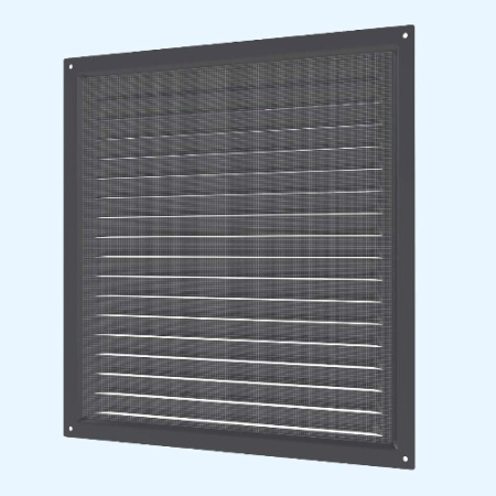 3030МЭ Gray (серый) ERA Решетка вентиляционная МЭ сетка 300х300 окраш.сталь